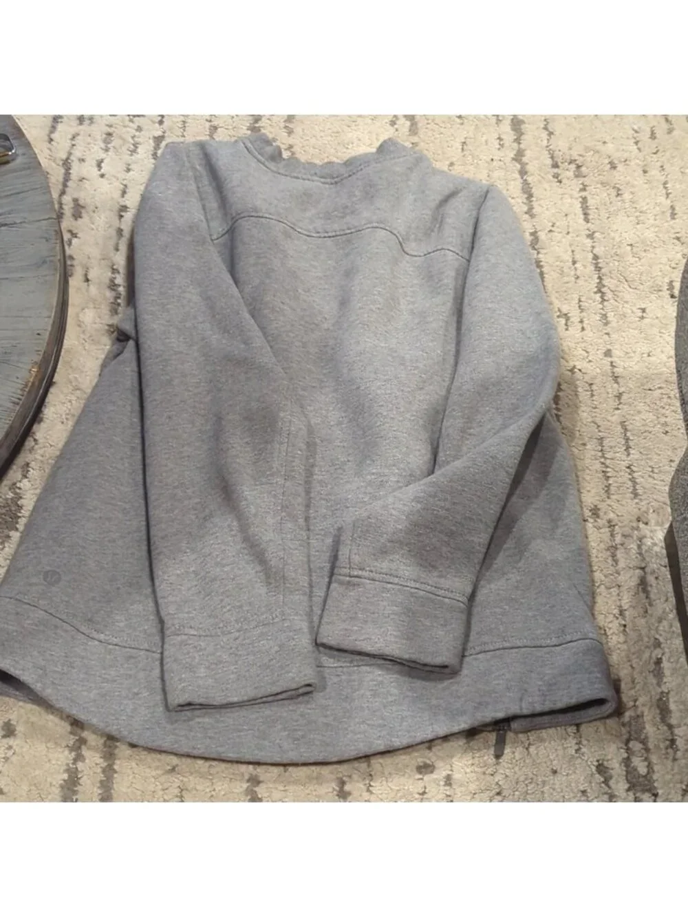 Lululemon Fleece Be True Crew Heathered Medium Grey